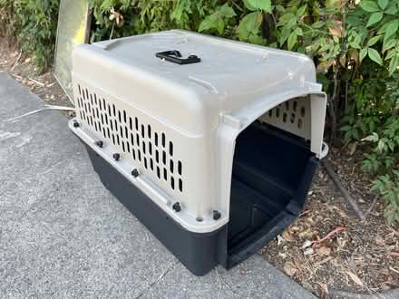 Photo of free Dog carrier no door & wired cart (425 Mission Ave, San Rafael) #1