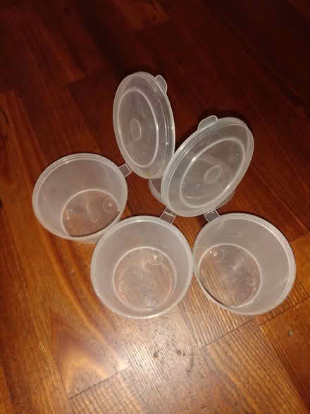 Photo of free Plastic pots with lid (Plainmoor TQ1) #1
