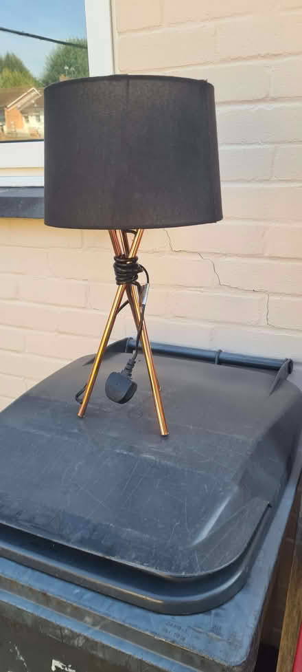 Photo of free Copper tripod lamp (Richings Park SL3) #1