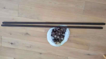 Photo of free Wooden Curtain pole / dark brown (Bromley BR2) #1
