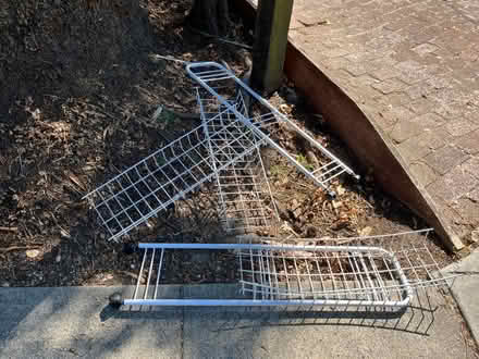 Photo of free Dog carrier no door & wired cart (425 Mission Ave, San Rafael) #2