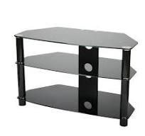Photo of free Black Glass TV Stand (TW11) #1
