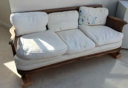 Photo of free Antique rattan sofa (BA3 4XJ Chilcompton village) #1