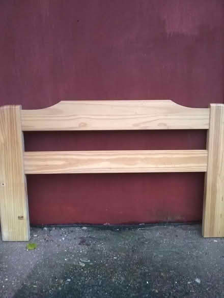 Photo of free 2 children's pine headboards (Roffey Horsham) #3
