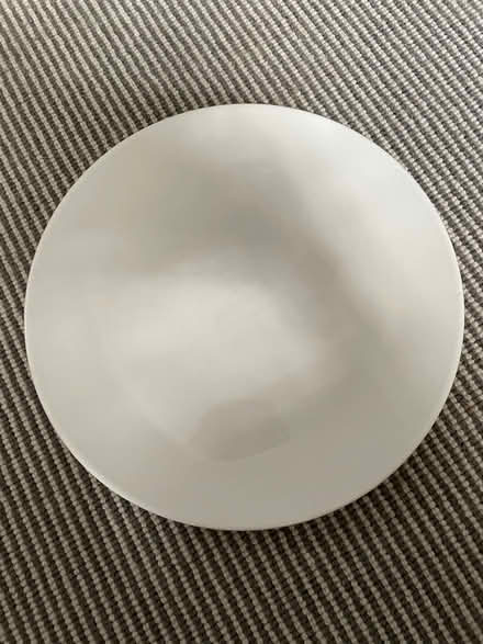 Photo of free Large white salad bowl and plate (Golden Green TN11) #1