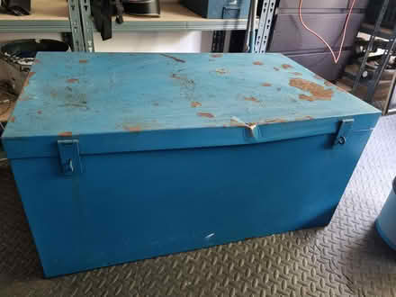 Photo of free Large metal storage container (WA5 8WN) #1