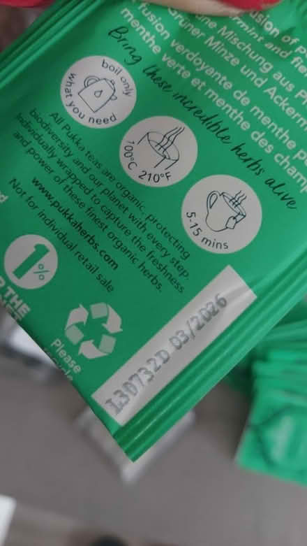 Photo of free Pukka tea bags (Me13) #3