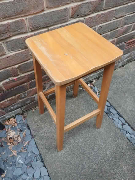 Photo of free Wooden bar stool (Eastleigh SO50) #1