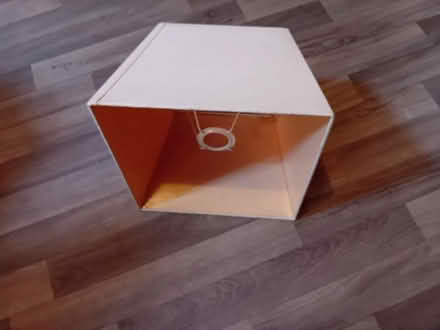 Photo of free Cream square lampshade (Swanshurst B13) #2