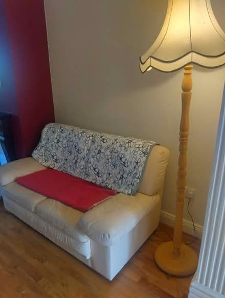 Photo of free Cream leather 2 seater (Citywest. Dublin 24) #1
