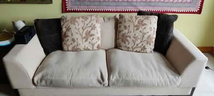 Photo of free Large beige 2 seater sofa (Leith) #1