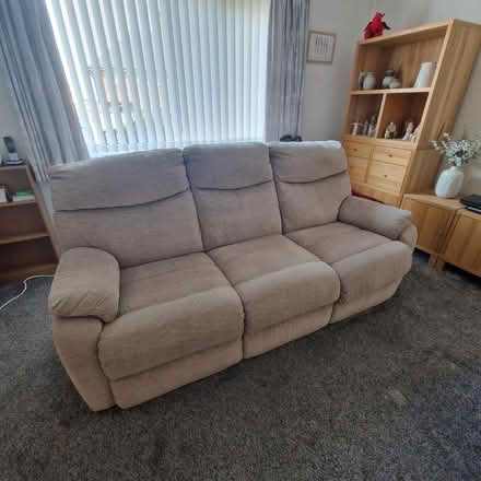 Photo of free 3 seater grey sofa and chair (Handsworth S13) #1