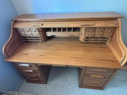 Photo of free Roll top desk (Concord, by De La Salle HS) #1