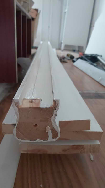 Photo of free Banister 1.8m handrail white paint (Dallow LU1) #1