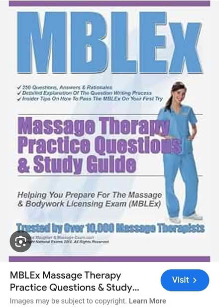 Photo of Ask: MBLEx exam study books/tools (Northern va) #1