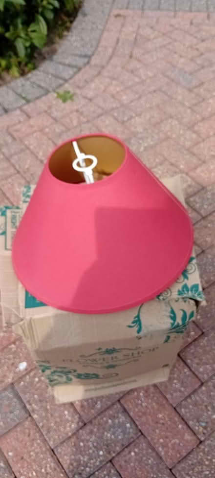 Photo of free 1 red lampshade (Wokingham, RG41) #1