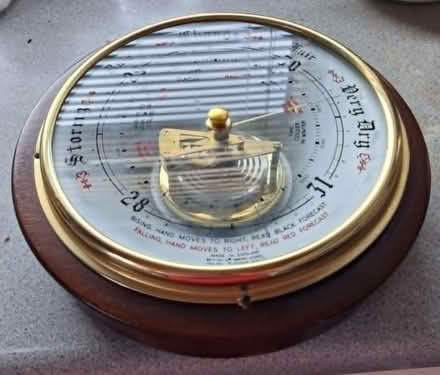 Photo of free Wood and brass barometer (Cleveleys FY5) #1