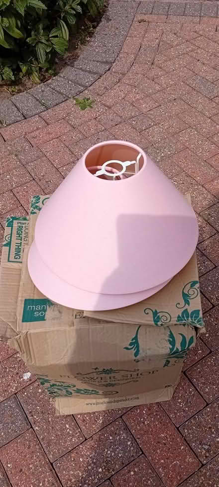 Photo of free 2 pink lampshades (Wokingham, RG41) #1