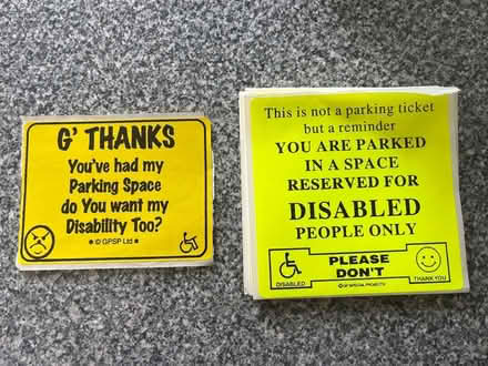 Photo of free Disabled driver stickers (West Kingsdown) #1