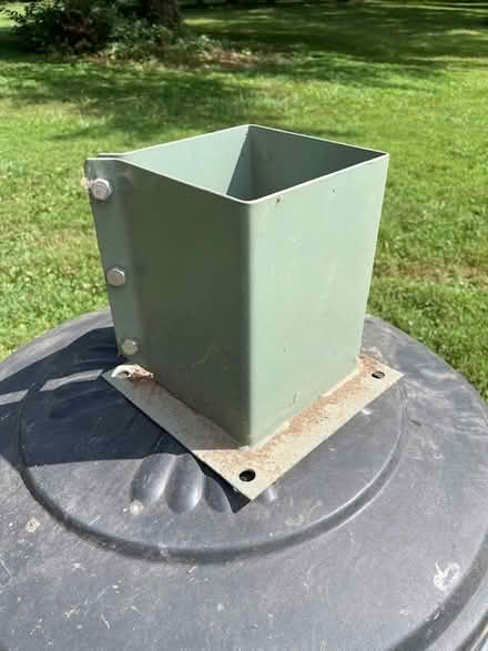 Photo of free metal base bracket for 6x6 post (Avon, Indiana) #2