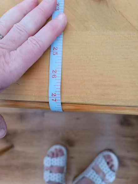 Photo of free Chunky Pine table (Healey OL12) #3