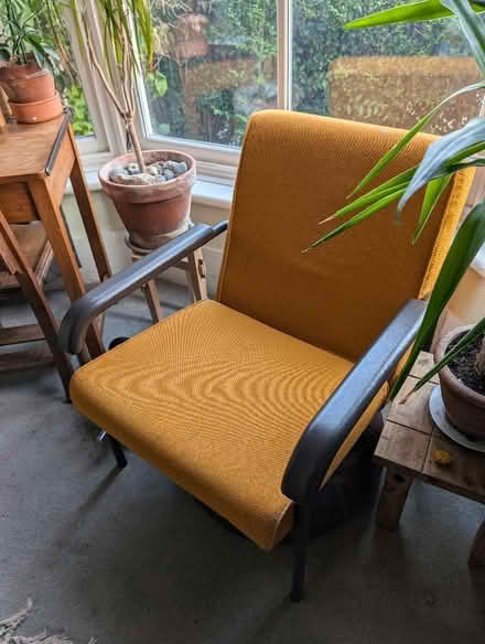 Photo of free Yellow chair (Heeley Bridge S8) #1
