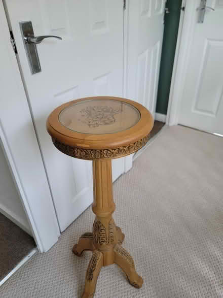 Photo of free Light Oak plant stand (Healey OL12) #1