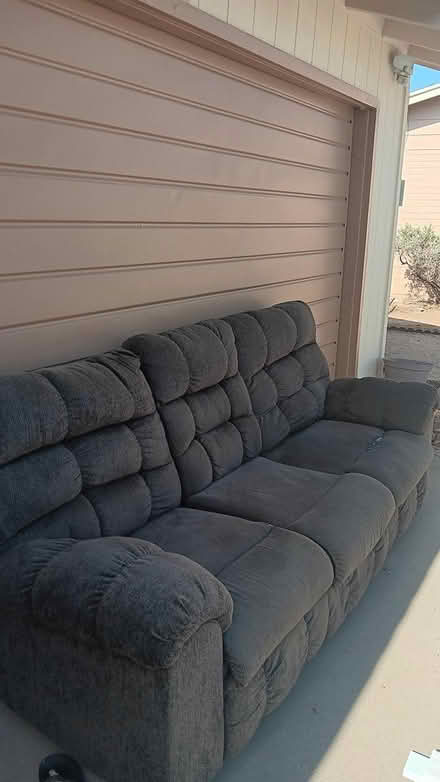 Photo of free Grey reclining sofa (west phoenix/glendale area) #2