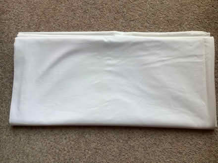 Photo of free Bedding - large white cotton sheet (Grange Estate, Letchworth SG6) #1