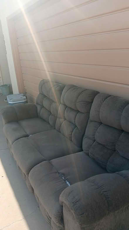 Photo of free Grey reclining sofa (west phoenix/glendale area) #1
