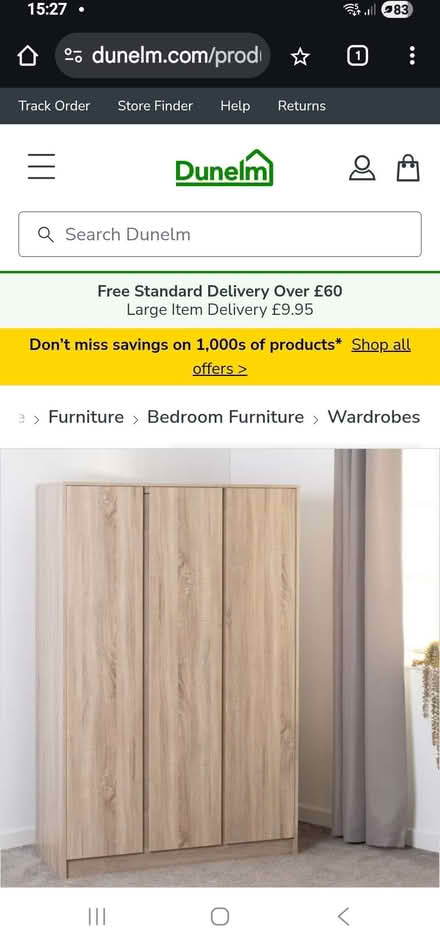 Photo of free Triple Wardrobe Unit (Gillingham ME7) #1