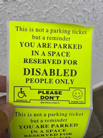 Photo of free Disabled driver stickers (West Kingsdown) #3