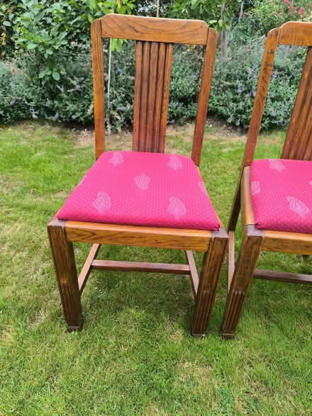 Photo of free Vintage oak dining chairs x 4 (Kenley CR8) #4