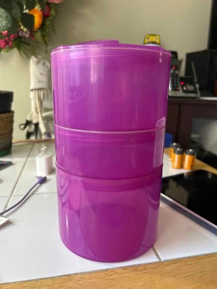 Photo of free Purple stackable containers (10011 (17th & 9th)) #1