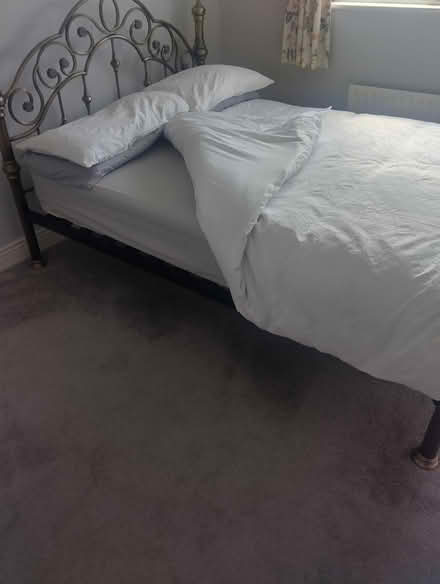 Photo of free Brass bed + matress (Citywest. Dublin 24) #1