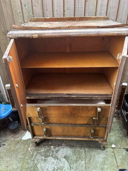 Photo of free Old wooden cocktail cabinet (Cw2 5dw) #2