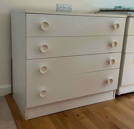 Photo of free 3 drawer chest - white. (2) (Wheatley, Oxfordshire OX33) #1
