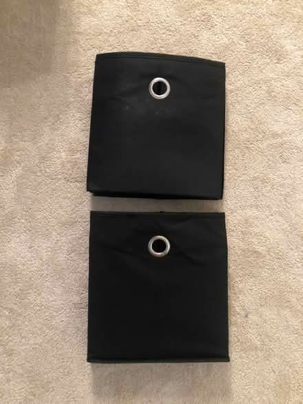 Photo of free 2 Black Storage Cubes (South End) #1