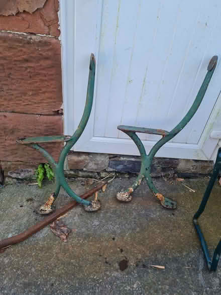 Photo of free Cast bench ends (St Bees CA28) #1