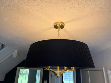 Photo of free Navy Cristen Shade 4 Light Pendant Satin Brass Ceiling Lamp (Hatching Green AL5) #2