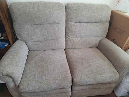 Photo of free 2st White and grey recliner (Mold CH7) #1