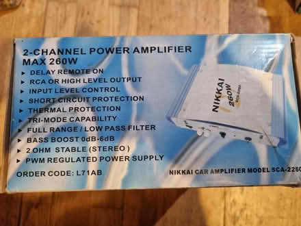 Photo of free Nikkai 2-channel Car Power Amplifier Max 260W model SCA-2260 (Wooburn Green HP10) #2
