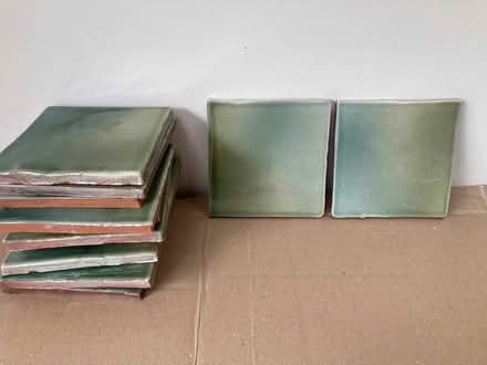 Photo of free Green ceramic tiles (Oxford OX4, near Iffley Road) #1