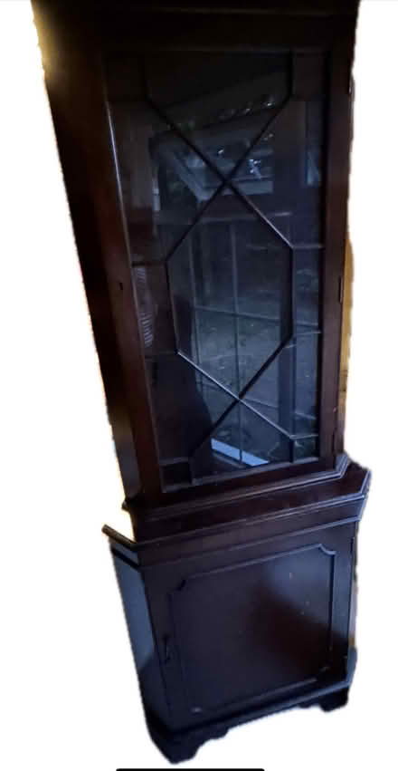 Photo of free Mahogany Corner Display Cabinet (Drumsill BT28) #2