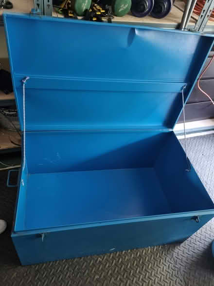 Photo of free Large metal storage container (WA5 8WN) #2