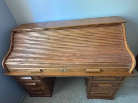 Photo of free Roll top desk (Concord, by De La Salle HS) #2