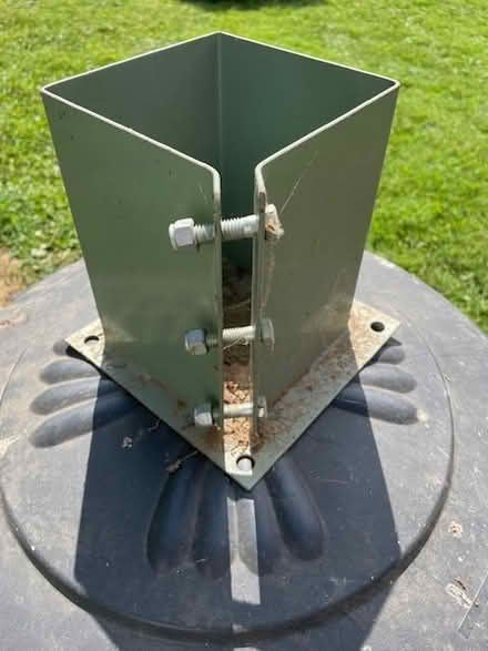 Photo of free metal base bracket for 6x6 post (Avon, Indiana) #1