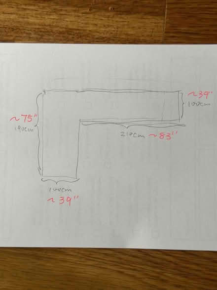 Photo of free Large sectional sofa (Princeton close to Rt 1) #3