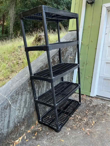 Photo of free Plastic light weight storage shelf (45 Glen Ave, San Rafael) #1