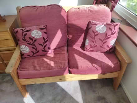 Photo of free 2 seater sofa conservatory (Desborough Island TW17) #2
